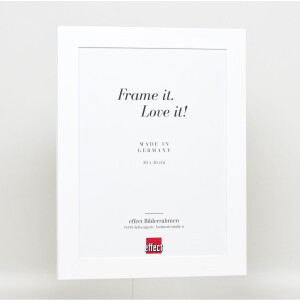 Effect solid wood frame Profile 30 white 10x15 cm Acrylic glass