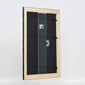 Effect wooden frame profile 94 black 10x15 cm normal glass