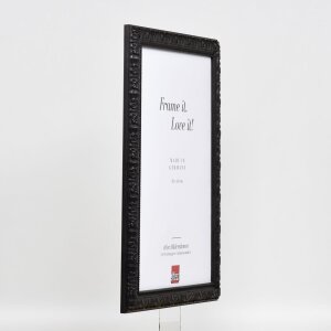 Effect wooden frame profile 94 black 10x15 cm normal glass