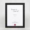 Effect wooden frame profile 94 black 10x15 cm normal glass