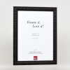 Effect wooden frame profile 94 black 10x15 cm normal glass