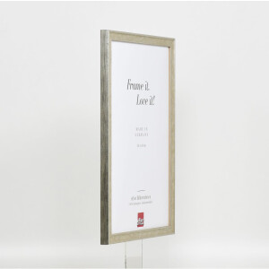 Effect wooden frame profile 2070 anti-reflective glass 10x15 cm silver