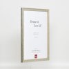 Effect wooden frame profile 2070 anti-reflective glass 10x15 cm silver