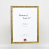 Effect wooden frame profile 2070 anti-reflective glass 10x15 cm gold