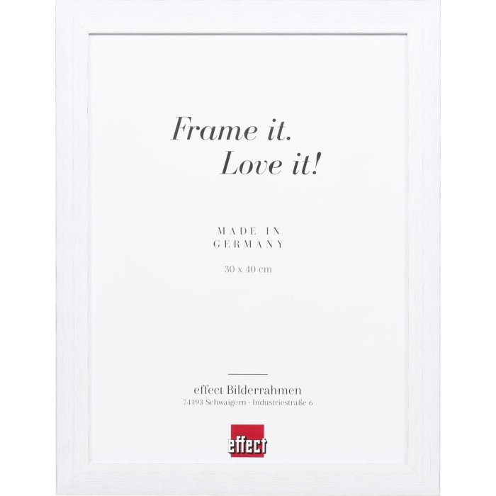 Effect Picture Frame 2319 white 10x15 cm Museum glass