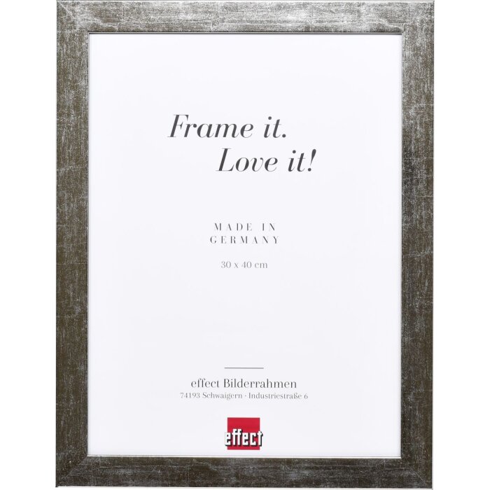 Effect Picture Frame 2319 silver high gloss 10x15 cm Museum glass