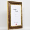 Effect Baroque Picture Frame Profile 31 brown 10x15 cm Anti-reflective glass