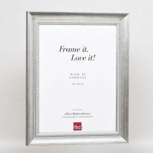 Effect solid wood frame profile 28 silver 10x15 cm Clear glass