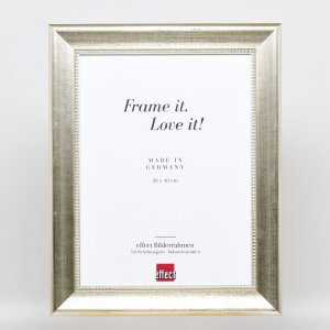 Effect wooden frame profile 95 silver 10x15 cm Anti-reflective glass