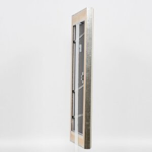 Effect wooden frame profile 95 silver 10x15 cm Anti-reflective glass