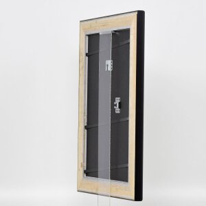 Effect wooden frame profile 95 black 10x15 cm Anti-reflective glass