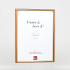 Effect wooden frame profile 23 light brown 10,5x14,8 cm Clear glass