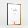 Effect wooden frame profile 23 light brown 10,5x14,8 cm Clear glass