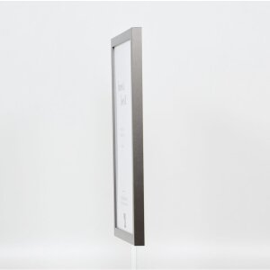 Wooden frame Top Cube 10,5x14,8 cm platinum normal glass