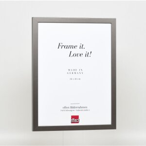 Wooden frame Top Cube 10,5x14,8 cm platinum normal glass