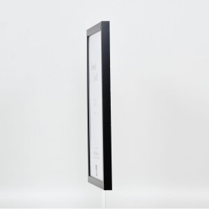 Wooden frame Top Cube 10,5x14,8 cm black Anti-reflective glass