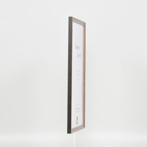 Effect solid wood frame Profile 25 nut brown 10,5x14,8 cm Anti-reflective glass