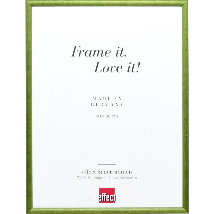 Effect solid wood frame profile 20 fir green 10,5x14,8 cm museum glass