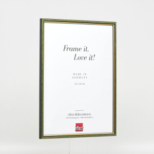 Effect wooden frame profile 23 green 10,5x14,8 cm Acrylic glass