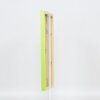 Wooden frame Top Cube 10,5x14,8 cm green acrylic glass