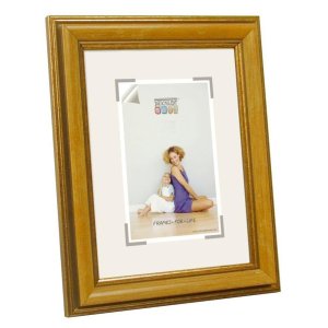 15x20 cm plastic picture frame GONDA in yellow