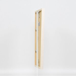 Effect wooden frame Profile 33 white 10.5x14.8 cm anti-reflective glass