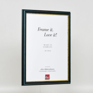 Effect wooden frame profile 21 blue 10,5x14,8 cm anti-reflex glass