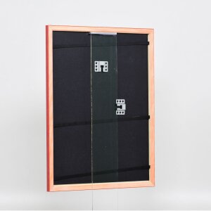 Effect wooden frame Profile 89 red 10,5x14,8 cm anti-reflective glass