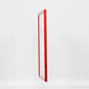 Effect wooden frame Profile 89 red 10,5x14,8 cm anti-reflective glass