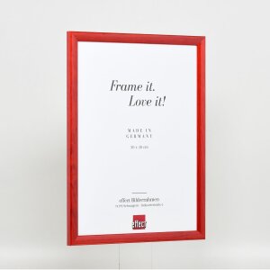 Effect wooden frame Profile 89 red 10,5x14,8 cm anti-reflective glass