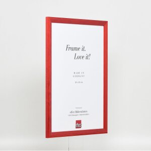 Effect wooden frame Profile 89 red 10,5x14,8 cm anti-reflective glass