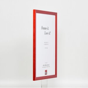 Effect wooden frame Profile 89 red 10,5x14,8 cm anti-reflective glass