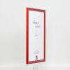 Effect wooden frame Profile 89 red 10,5x14,8 cm anti-reflective glass