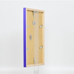 Wooden frame Top Cube 10,5x14,8 cm purple museum glass