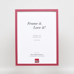 Effect wooden frame Profile 35 red 10,5x14,8 cm normal glass + spacer