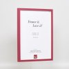 Effect wooden frame Profile 35 red 10,5x14,8 cm normal glass + spacer