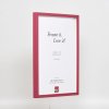 Effect wooden frame Profile 35 red 10,5x14,8 cm normal glass + spacer