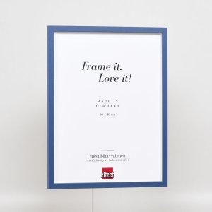 Effect wooden frame Profile 35 blue 10,5x14,8 cm normal glass + spacer