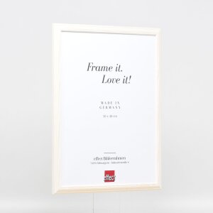 Effect Wooden frame Profile 32 white 10,5x14,8 cm Museum glass