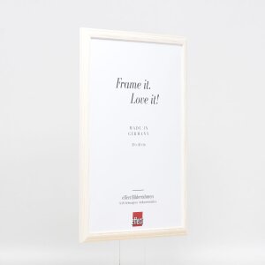 Effect Wooden frame Profile 32 white 10,5x14,8 cm Museum glass