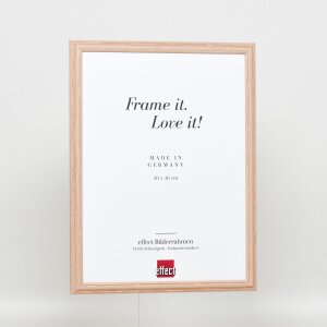 Effect wooden frame profile 32 light brown 10,5x14,8 cm museum glass