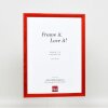 Effect wooden frame profile 89 red 10,5x14,8 cm acrylic glass