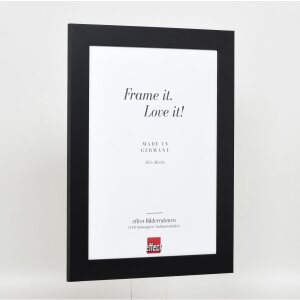 Effect solid wood frame Profile 30 black 10,5x14,8 cm Clear glass