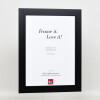 Effect solid wood frame Profile 30 black 10,5x14,8 cm Clear glass