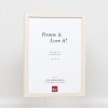 Effect wooden frame profile 33 white 10,5x14,8 cm museum glass