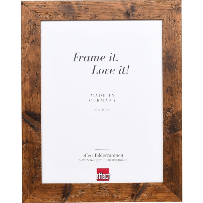 Effect Wooden Frame 2400 brown 10,5x14,8 cm Anti-reflective glass