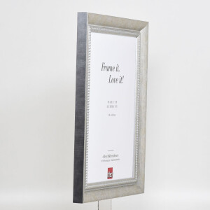 Effect solid wood frame profile 28 silver 10,5x14,8 cm Anti-reflective glass