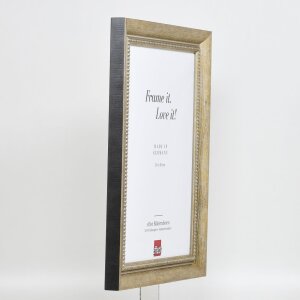 Effect solid wood frame profile 28 gold 10,5x14,8 cm Anti-reflective glass