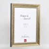 Effect solid wood frame profile 28 gold 10,5x14,8 cm Anti-reflective glass