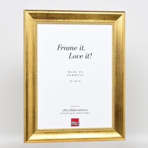 Effect wooden frame profile 95 gold 10,5x14,8 cm normal glass